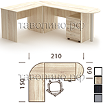 Стол офисный угловой SIMPLE КМП-011